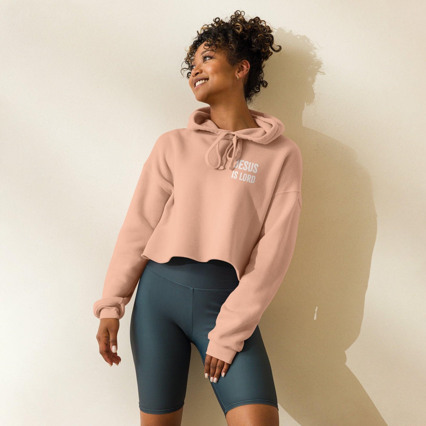 Jesus is Lord Crop Hoodie - Now You Are Called Apparel