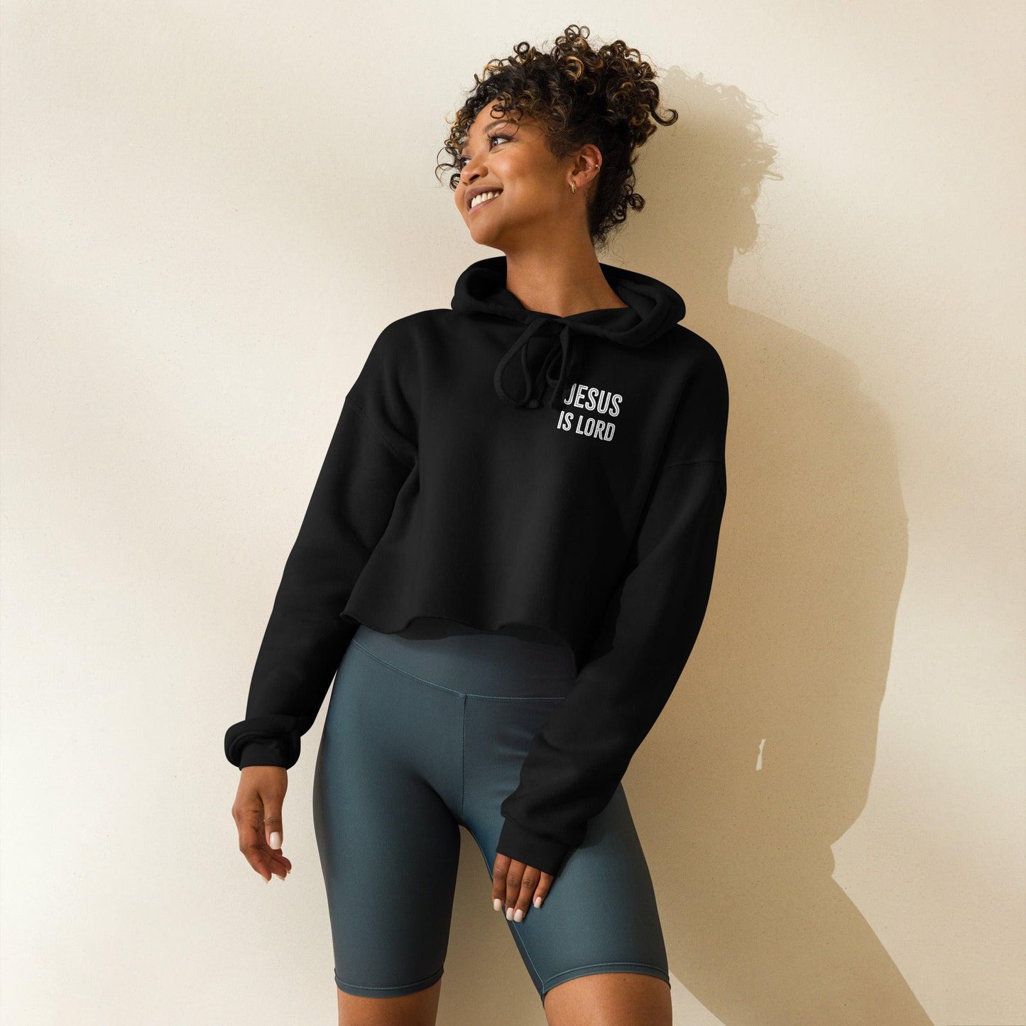 Jesus is Lord Crop Hoodie - Now You Are Called Apparel