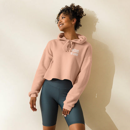 Jesus is Lord Crop Hoodie - Now You Are Called Apparel